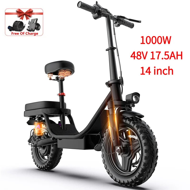 Electric Bike 14 26 Inch 1000w 30-50mph 30-60miles 48v Removable Battery,multiple Different Models Mountain Electric Bicycle