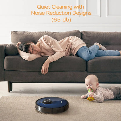 L7 Robot Vacuum Cleaner and Mop with LDS Navigation Wi-Fi Connected App Selective Room Cleaning Max 2700 PA Suction Suitable fo