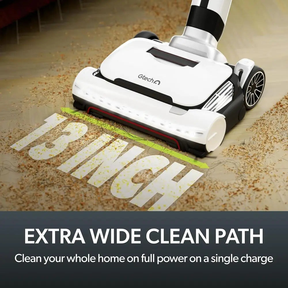 Cordless Vacuum Cleaner with Anti-Hair Wrap Bar - Dual Edge-Clean Brushes - Perfect for Carpet and Hardwood Floors - Re