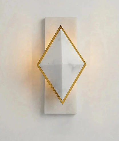 Led Wall Lamps Minimalist Creative Diamond Marble Lighting Device Hotel Cafe Restaurant Home Decor Interior Lighting