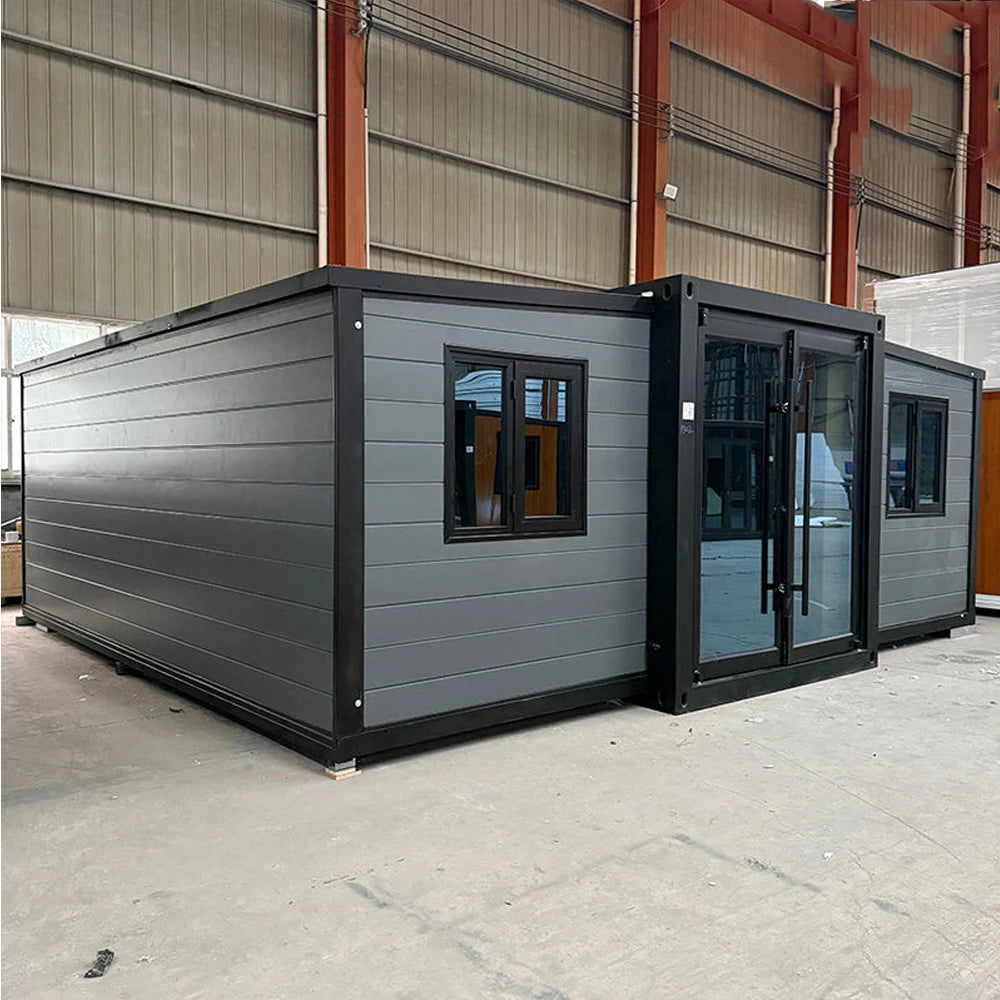 New Design 3 Bedroom Luuxury Expandable Folding Container House Prefab Foldable Mobile Luxury Steel Container Homes