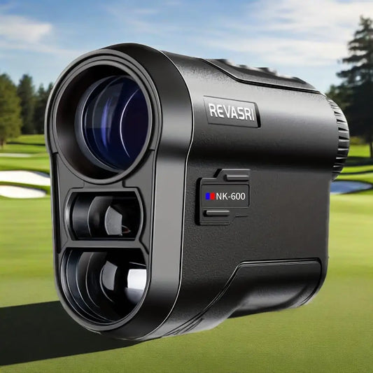 600Yds Multifunctional Golf Rangefinder with Flag Lock Vibration and Slope-Compensated Distance, Rechargeable Battery for Golf