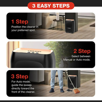 Touchless Automatic Electric Vacuum Dustpan with Nozzle for Hands-Free Multi-Mode Floor Cleaning