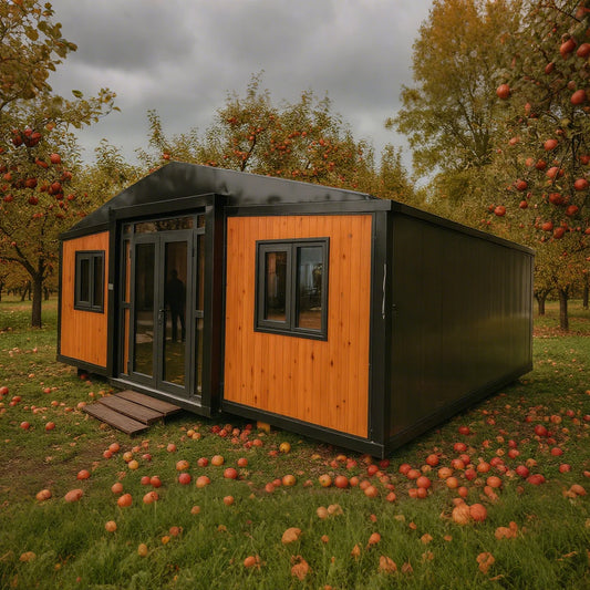 Mobile Prefabricated Prefab Tiny House Modular Home Portable Two Bedroom 20Ft Container Expandable House With Triangular Roof