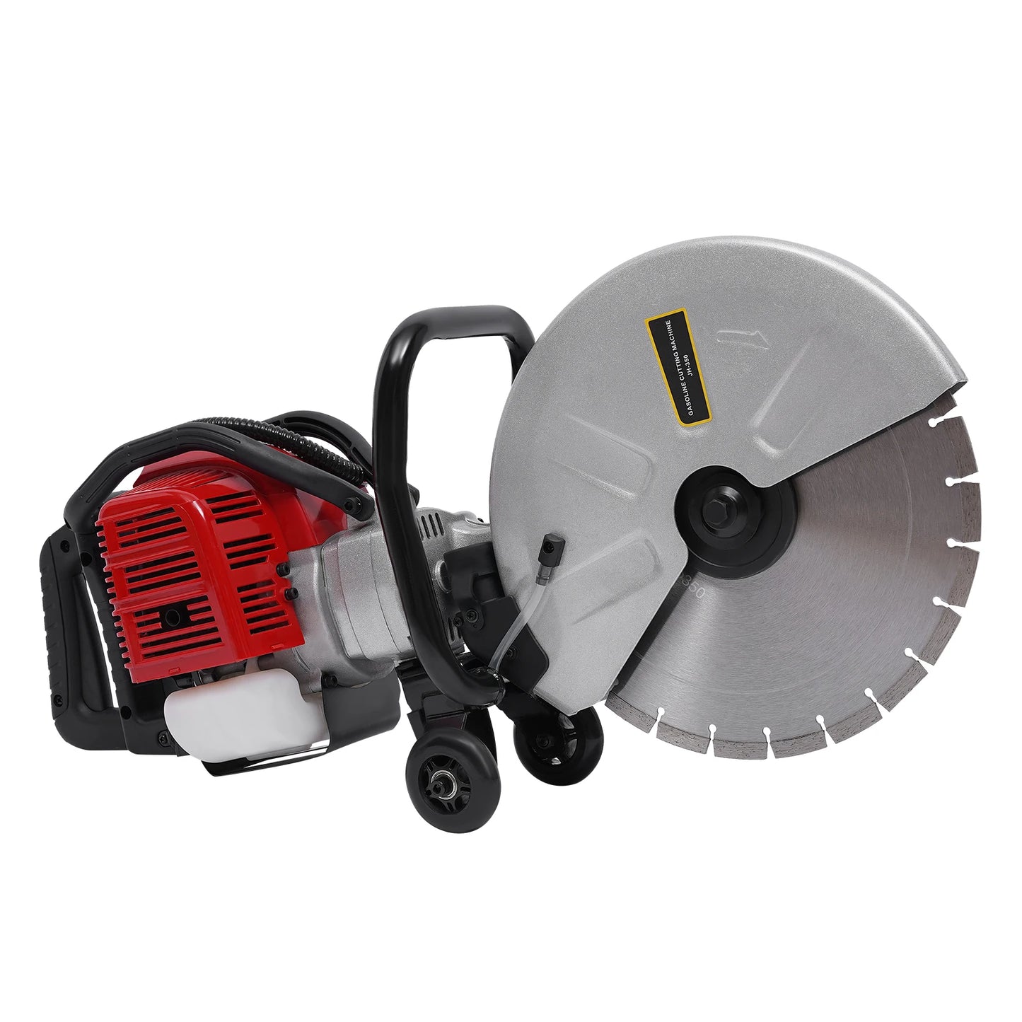 Gas Powered Cement Wet Dry Masonry Concrete Cut Off Saw 1400W 52CC Circular Saws With 350Mm Blade Adjustable Cutting Depth