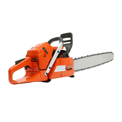 24 Inch 3.4kw Handheld Chainsaw Garden Saw Portable 65cc Gas Powered Chainsaws 2700rpm