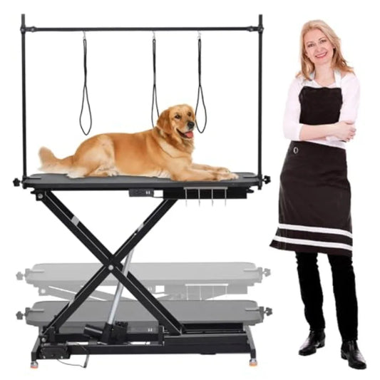 Professional Electric Grooming Table for Dogs At Home Capacity 264 LBS Dog Grooming Table Height Adjustable Pet Grooming Table