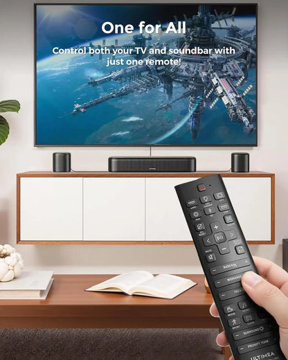 7.1ch Dolby Atmos Sound Bar with 4 Surround Speakers, Subwoofer, HDMI eARC for Smart TV Home Theater