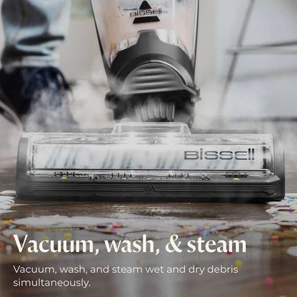 Multi-Purpose Wet Dry Vacuum Cleaner with Steam Function, Green Color, Includes Formula for Enhanced Cleaning