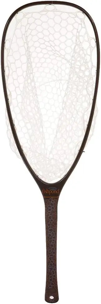 Lightweight Carbon Fiber Fishing Net with Clear Rubber Bag, Waterproof & Buoyant, 32 Inch Length