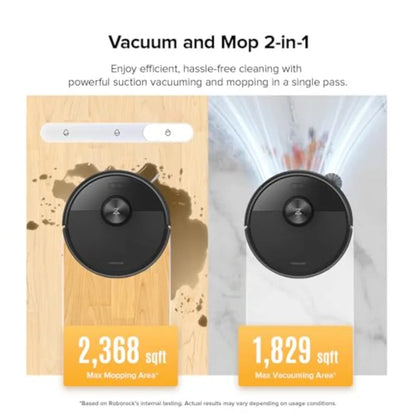 Q7 M5 Robot Vacuum and Mop Combo 10 000Pa HyperForce Suction Robotic Vacuum Cleaner with Dual Anti-Tangle System APP-Controlled