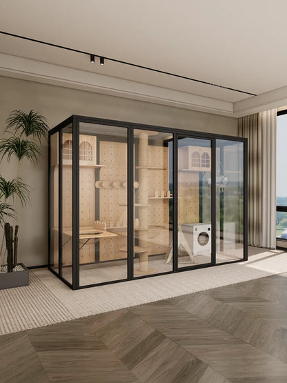 Panoramic glass  villa custom  cabinet  house  house large luxury oversized  cage pet store  house