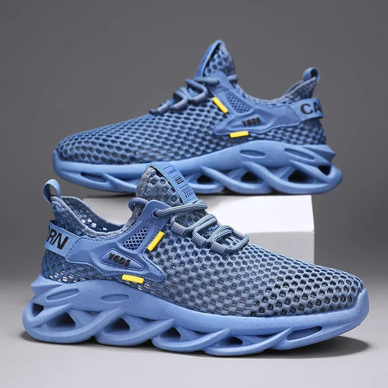 Men's Summer Mesh Sneakers - Breathable for Casual Outdoor Running Tennis Hiking & Luxury Platform Loafers Style