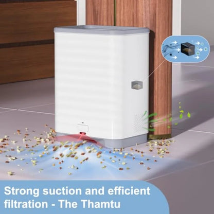 Touchless Vacuum Automatic Dustpan and Smart Robotic Vacuum Cleaner Combo