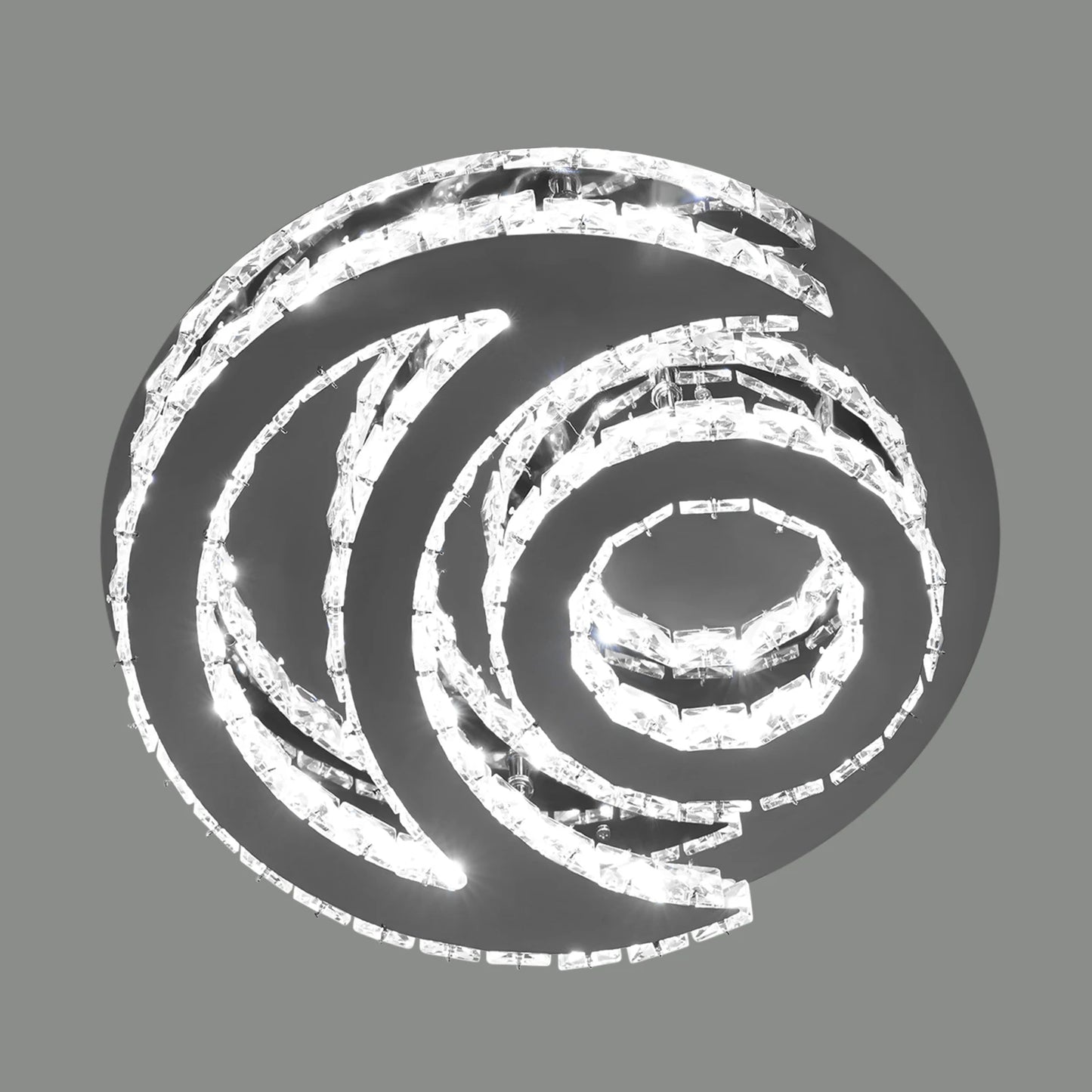 Modern Ceiling Lamp Crystal LED Sun Moon Design Light Luminaire Fixtures Living Dining Room Bedroom Decor