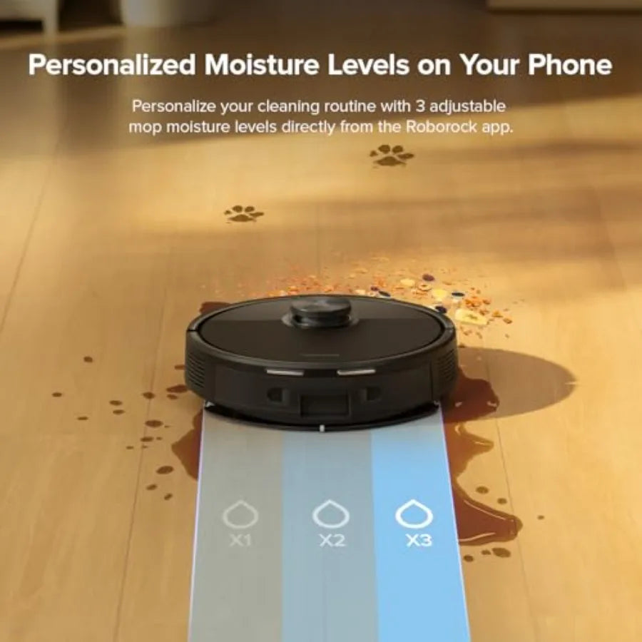 Q7 M5 Robot Vacuum and Mop Combo 10 000Pa HyperForce Suction Robotic Vacuum Cleaner with Dual Anti-Tangle System APP-Controlled