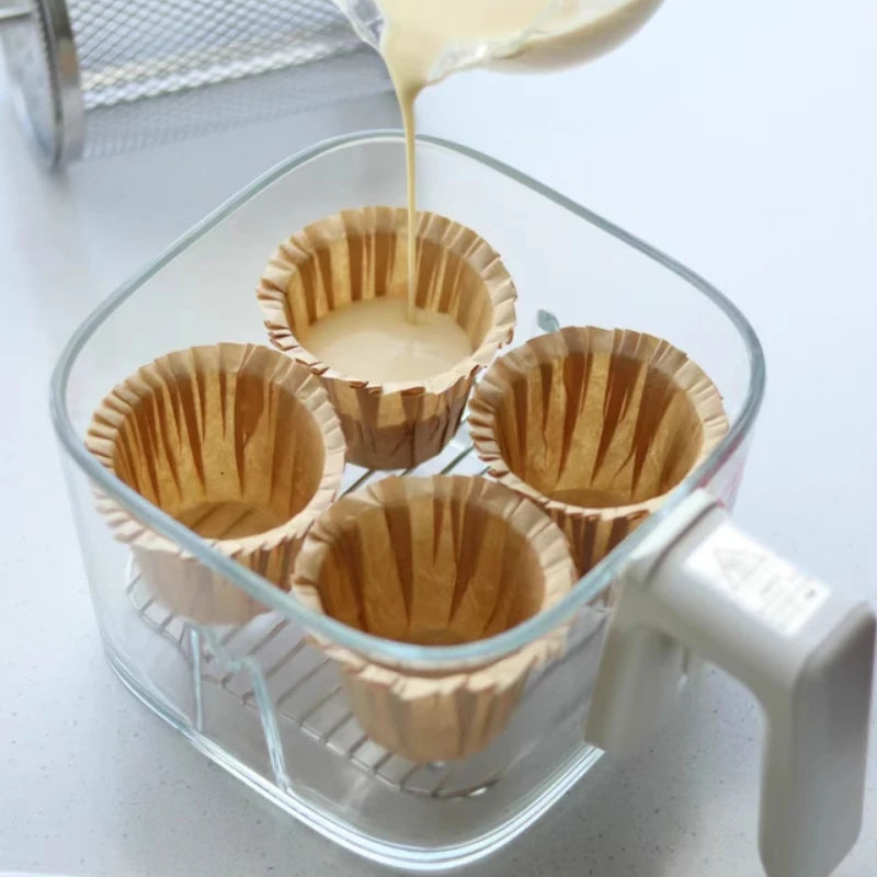 2L household air fryer glass liner multi-functional electric fryer automatic rotary cage frying and no-flip cooking machine