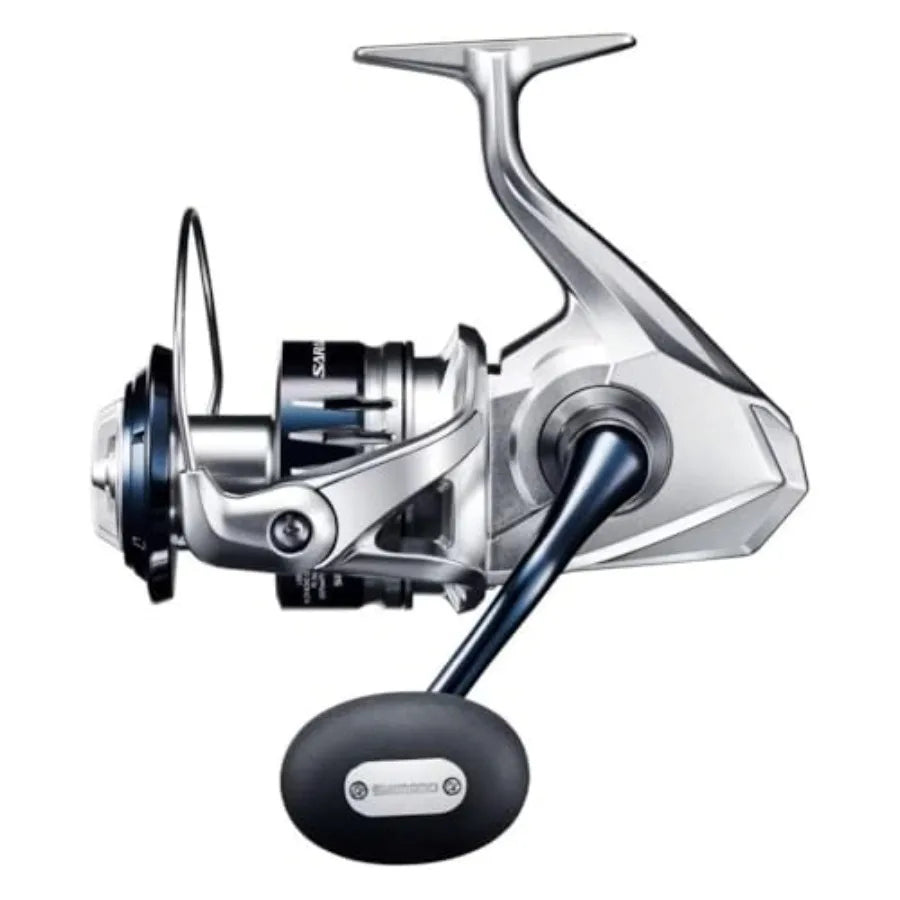 Saltwater Spinning Reel for Fishing with Aluminum Body and Blue Finish Durable and Lightweight Design
