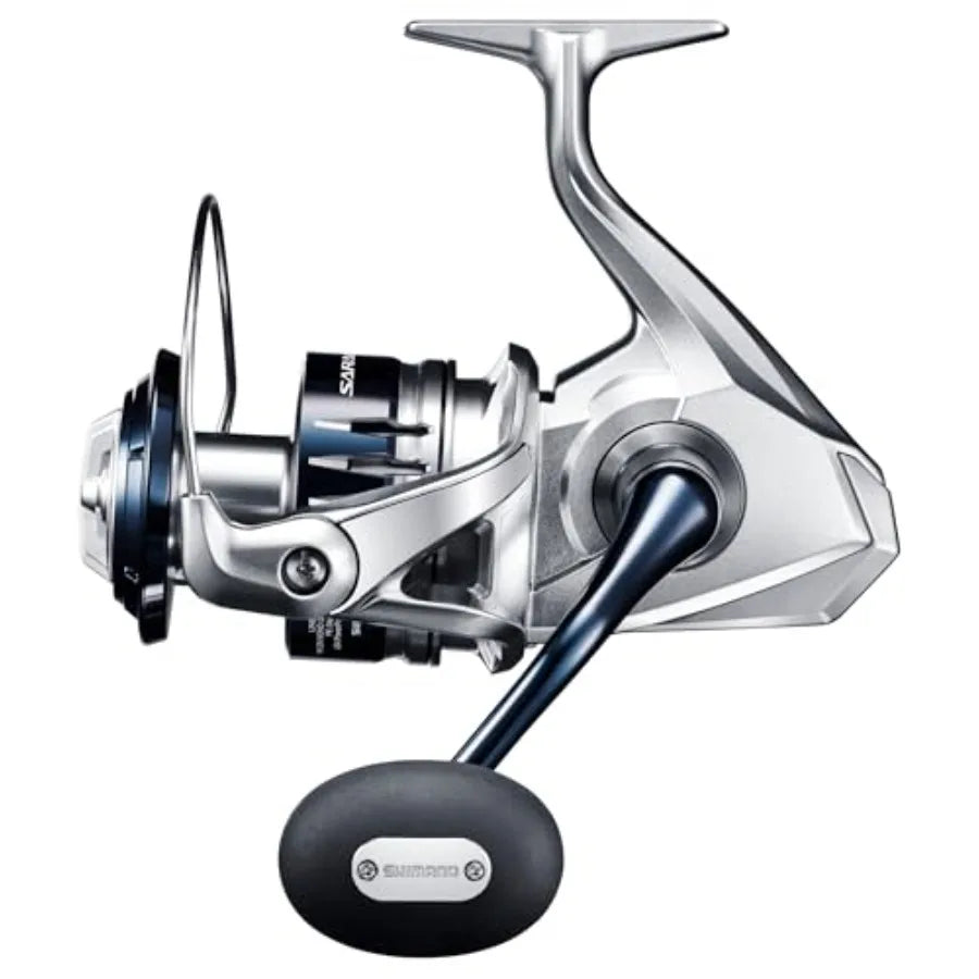 Saltwater Spinning Reel for Fishing with Aluminum Body and Blue Finish Durable and Lightweight Design