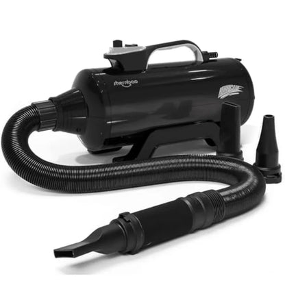 Dog Dryer High Velocity Professional Dog Pet Grooming Hair Drying Force Dryer Blower 6.0HP DHD-2400T (6.0HP Jet Black)