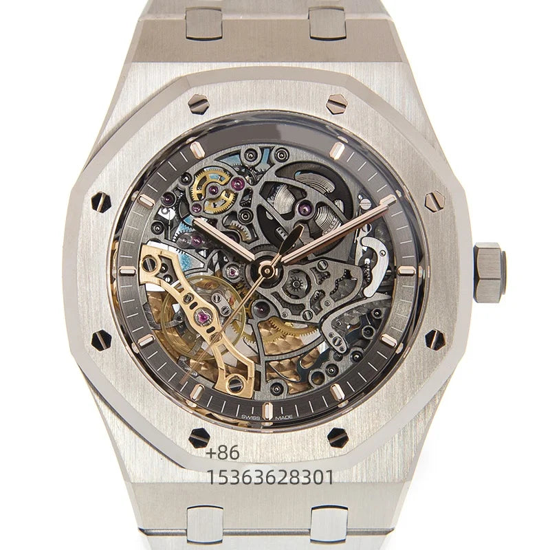 Customized APS Factory Double Cycloid Hollow Out 41mm 15407 Watch 904L Luxurious Waterproof Mechanical Man Watch