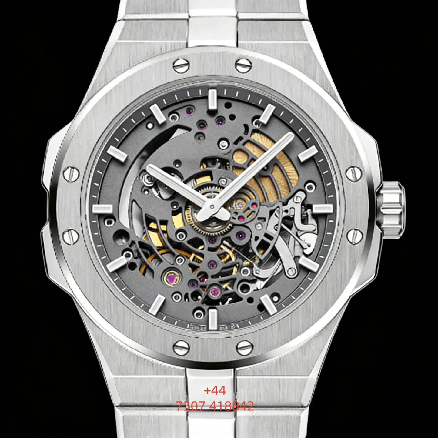 Customized 33mm 4001 Watch Ppf Factory 09.01-C  Movement Highest Quality Luminous Sapphire Mechanical Watch