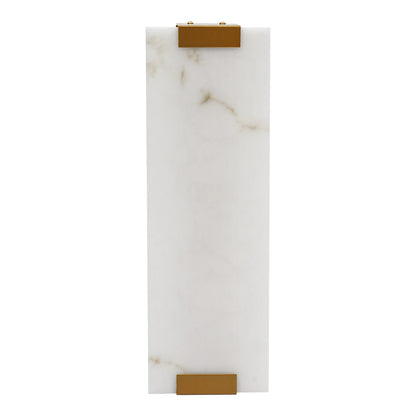 Rectangular G9 Light Wall Lamp Hand-Carved Alabaster Sconce Bedroom Kitchen