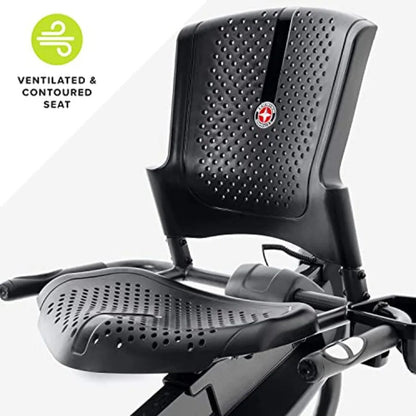 Recumbent Bike Series for Home Fitness with Ergonomic Design Black Frame Durable Steel Construction Adjustable Seat and Resista